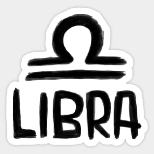 Libra Horoscope Sign Sticker